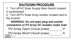 Shutdown Procedure - 5 Pack (SKU 420002)