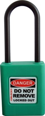1 set of 36 SLP-550-GRN Non-Conductive Padlocks Keyed Alike Set (Registered) SLP-LOCKSETR5