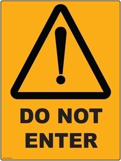 Do Not Enter