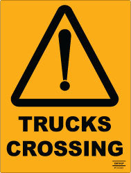Warning - Trucks Crossing
