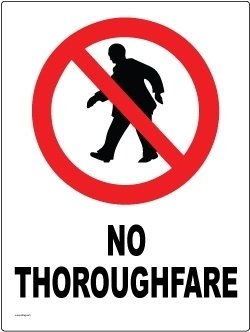 No Thoroughfare