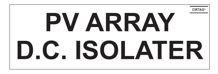 PV Array DC Isolator - Pack of 10 (SKU 420026)