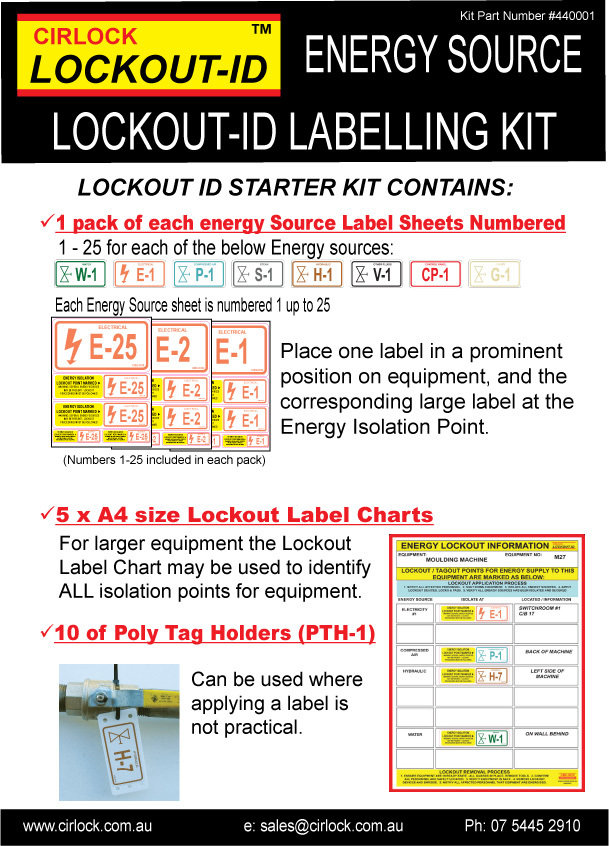 Energy Source Lockout ID Starter Kit