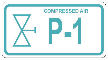 P-1 Compressed Air Labels