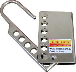 SLH-80 - Tamper Proof Stainless Steel Lockout Hasp (6 hole)