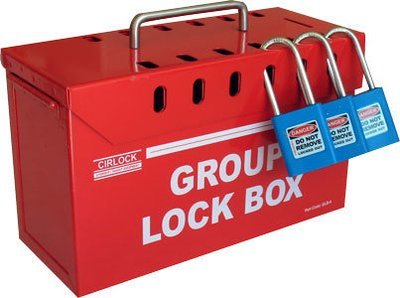 GLB-6 - 13 Padlock Metal Group Lock Box
