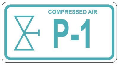 P-1 Compressed Air Labels