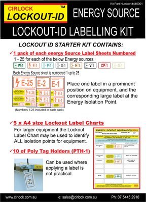 Energy Source Lockout ID Starter Kit