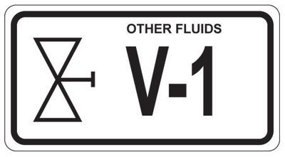 V-1 Other Fluids Labels