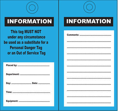 Information Tag (Blue)