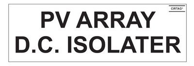 PV Array DC Isolator - Pack of 10 (SKU 420026) 420026