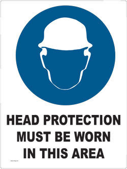 Head Protection Must Be Worn In This Area