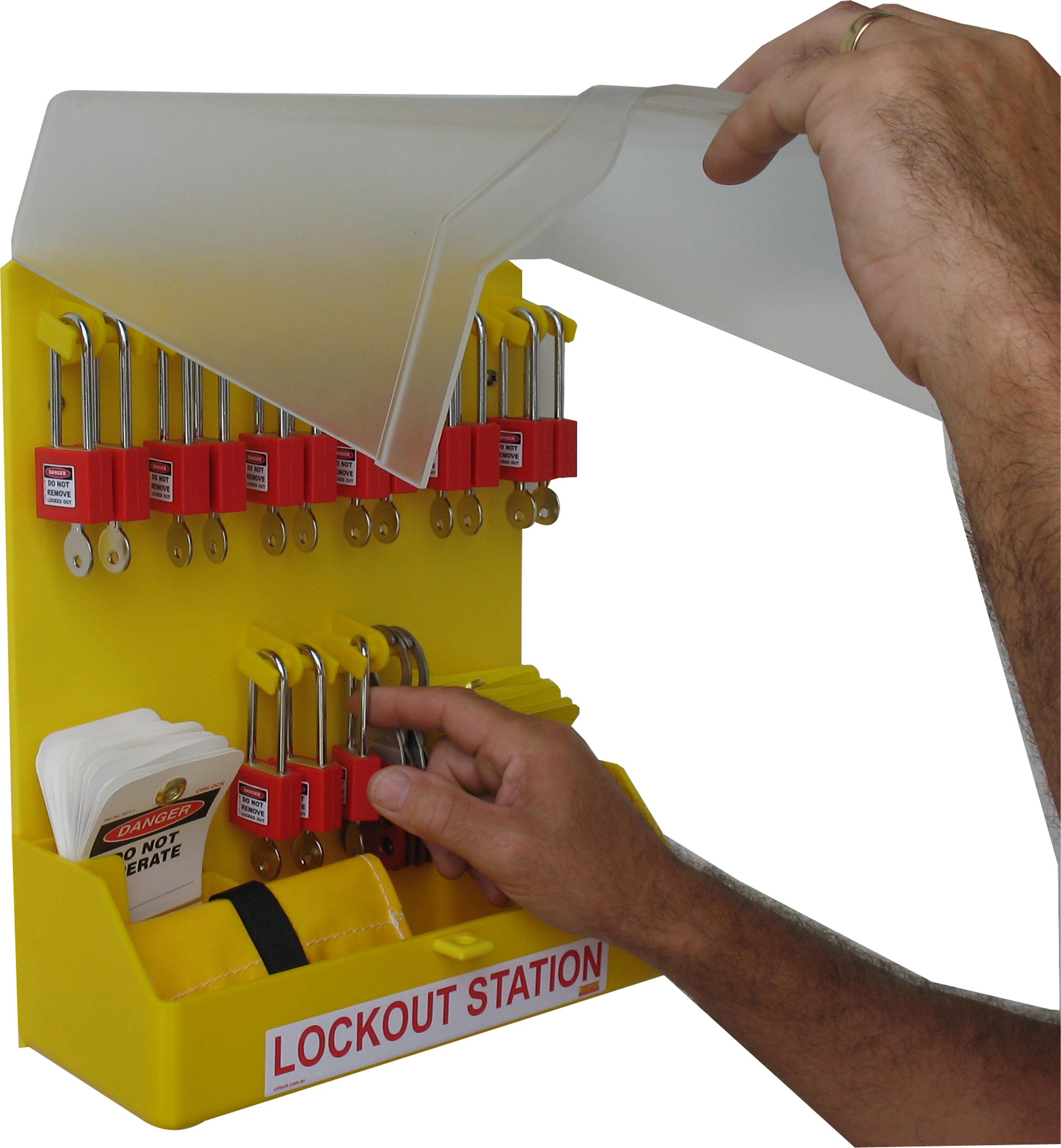 Lockout Stations With Lids