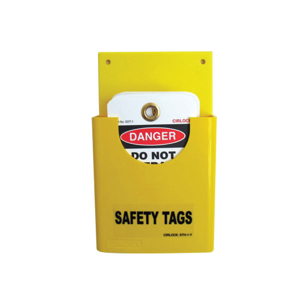 Safety Tag Holder with 1 Compartment  - Heavy Duty (STH-1Y)