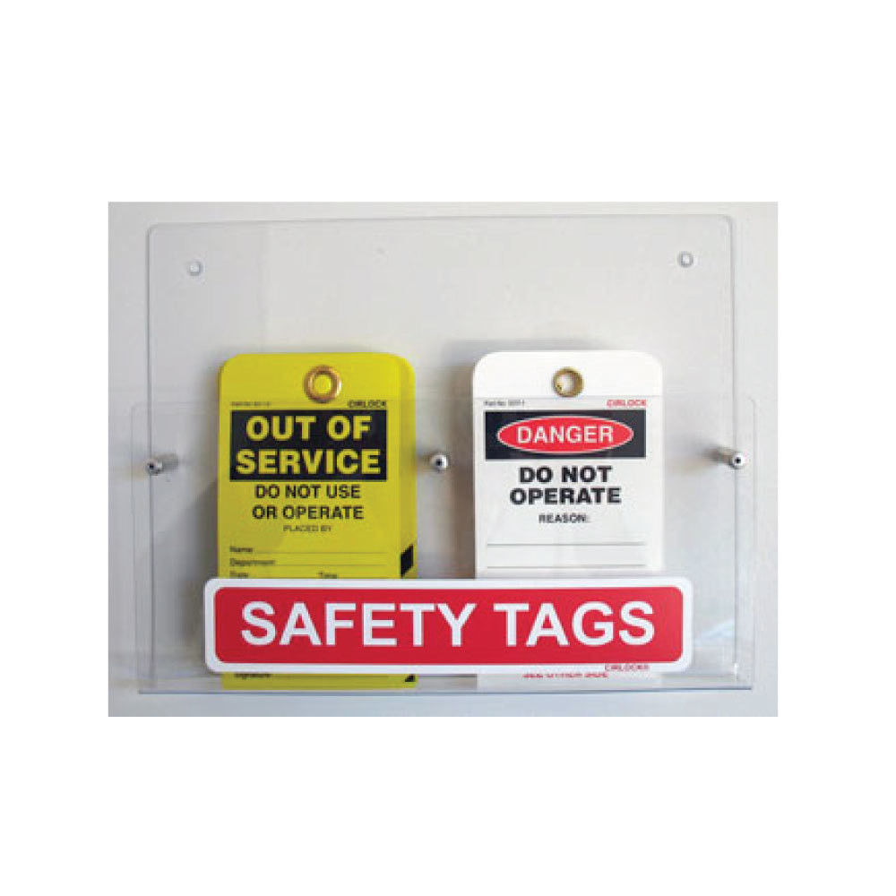 Safety Tag Holder with 2 Compartments (STH-2)