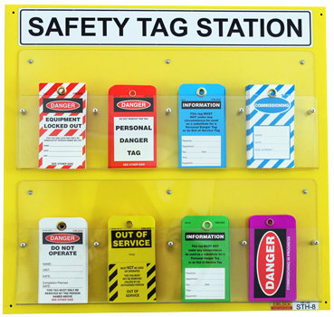 Safety Tag Holder with 8 compartments (STH-8) Safety Tag Holder with 8 compartments (STH-8)
