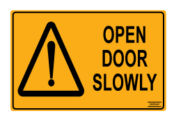 Open Door Slowly - Self Adhesive Open Door Slowly - Self Adhesive