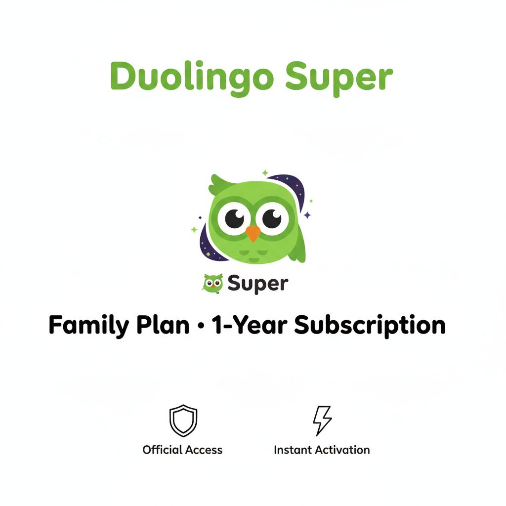 Duolingo Super Family Plan – 1-Year Subscription
