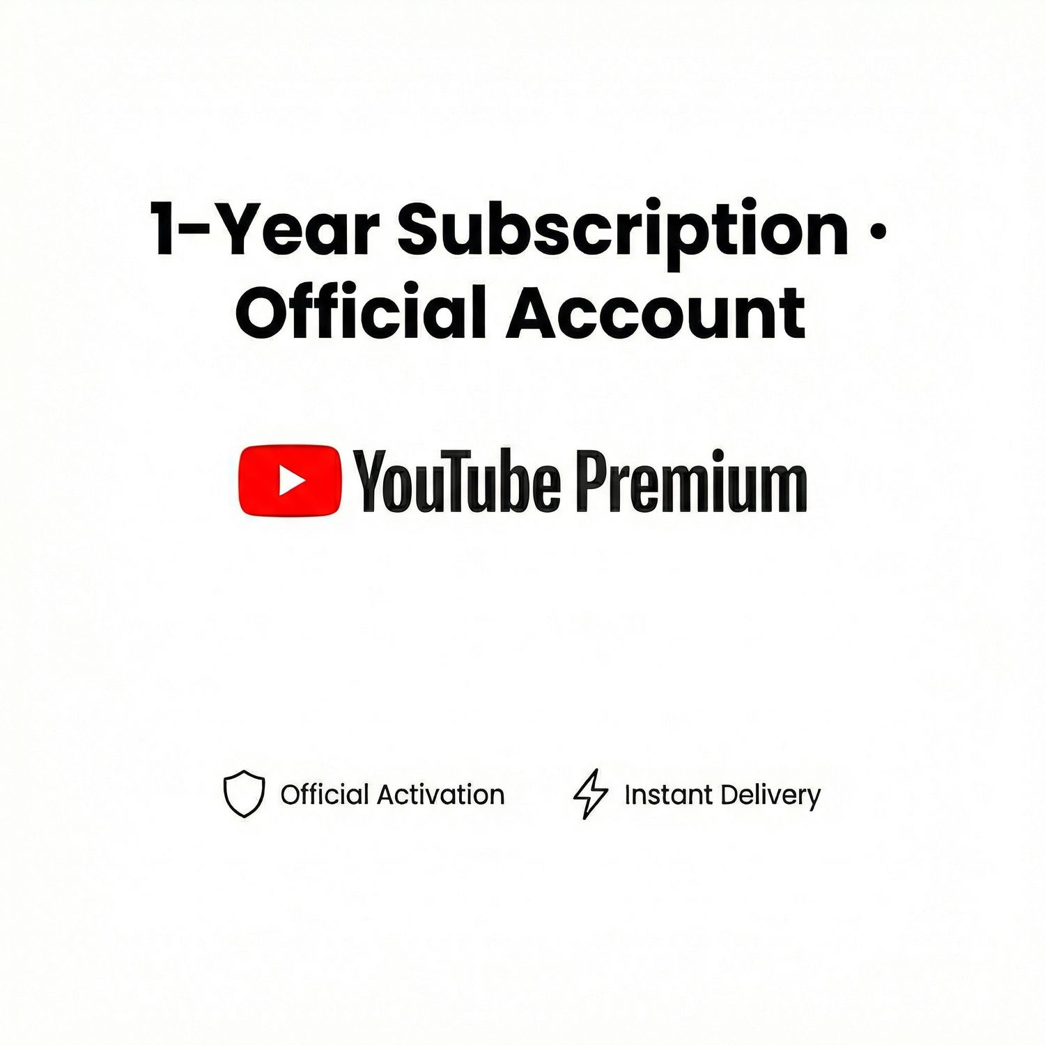 YouTube Premium – 1-Year Subscription