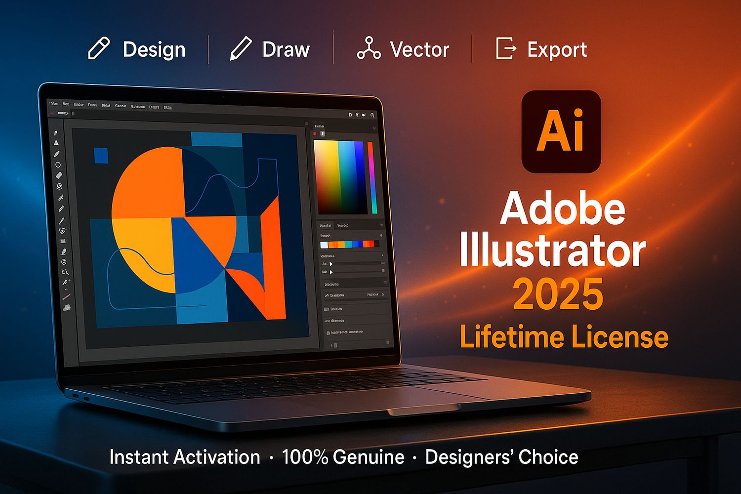 Adobe Illustrator 2025 Vitalicio