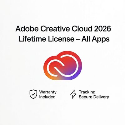 Adobe Creative Cloud 2026 – Licence À Vie (Toutes les Applications)