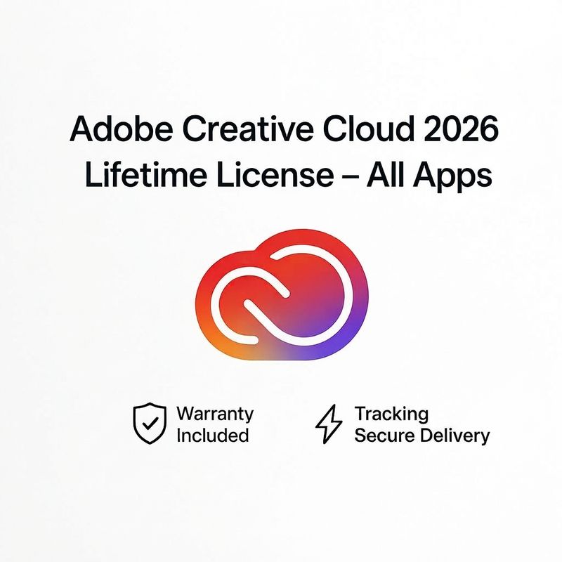 Adobe Creative Cloud 2026 – Lifetime License (All Apps)