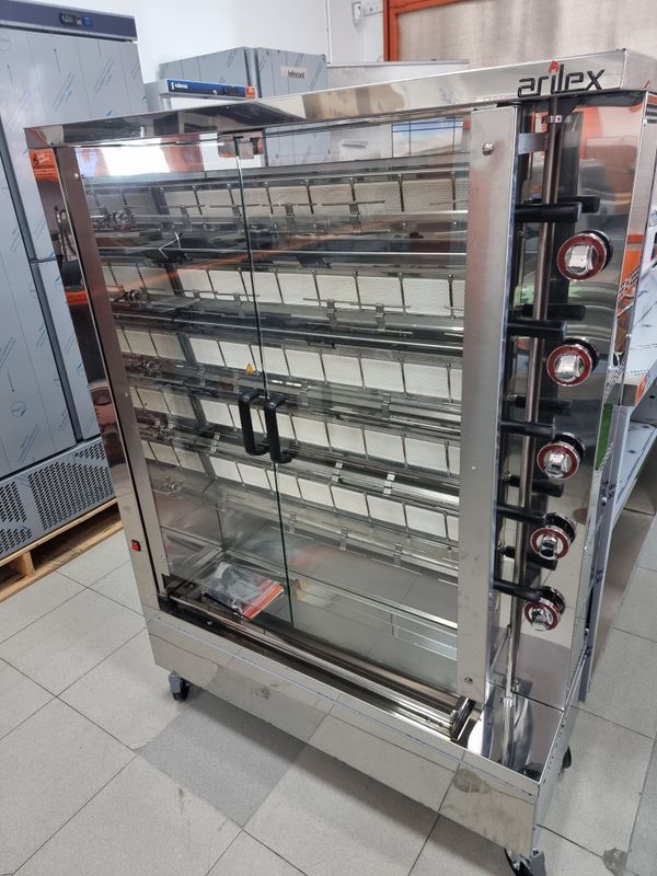 ASADOR DE POLLOS 5 ESPADAS A GAS