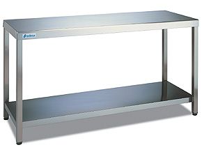 MESA DE ACERO CENTRAL DE 1.60M