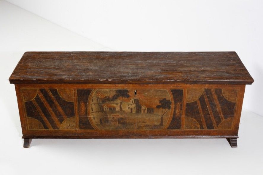 CASSAPANCA ALTO VENETO  FINE XVIII SEC. FRONTE DIPINTO