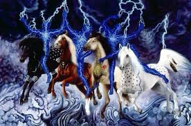 “Horses as the Keepers of Thunder and Lightning” print