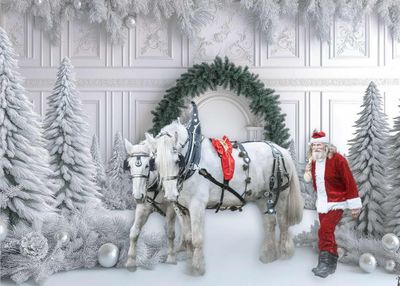 Piper and Foxy with Santa