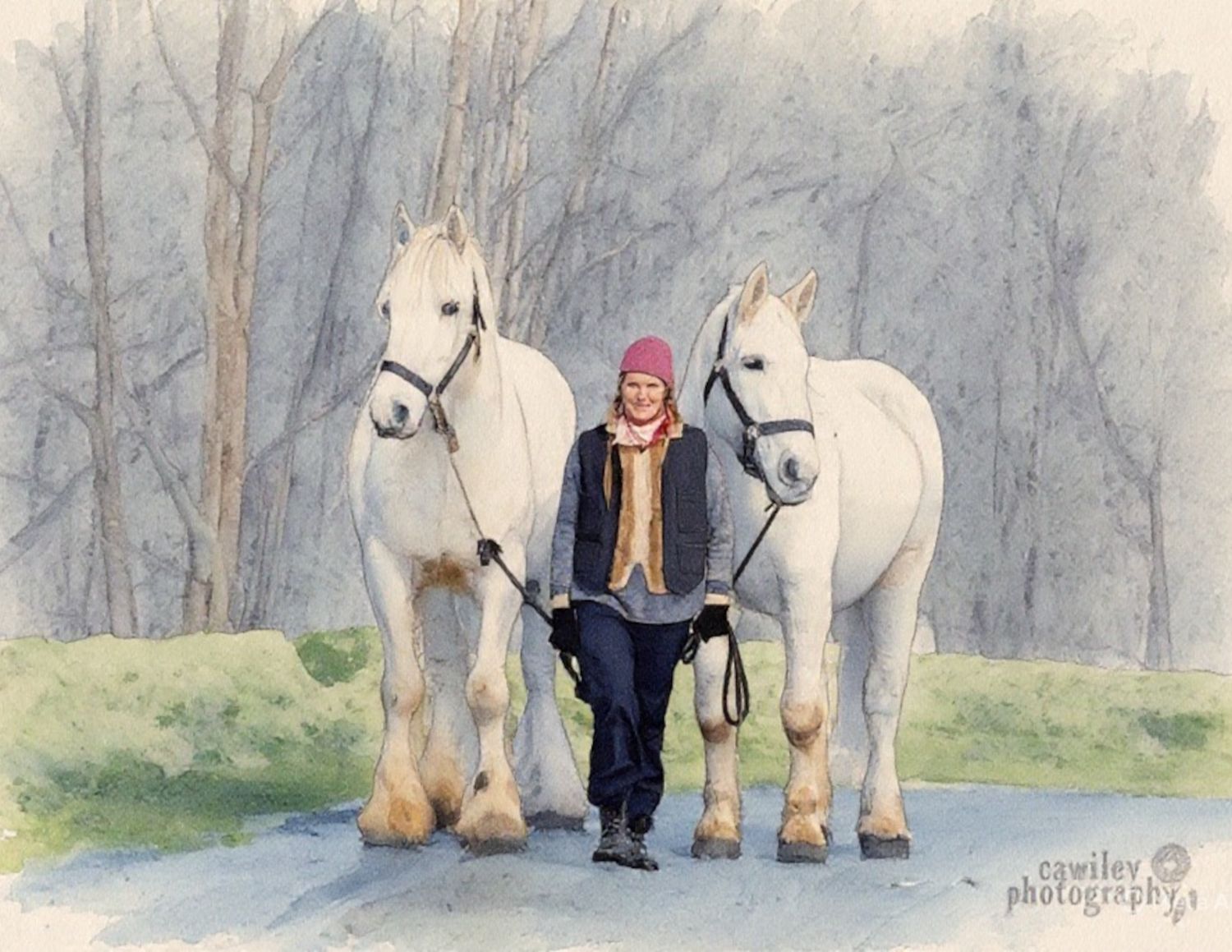 Walking Foxy and Piper