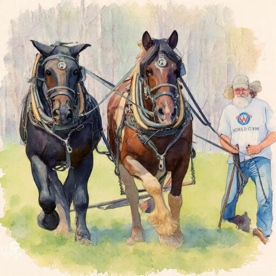 Punch and Mario on the Plow