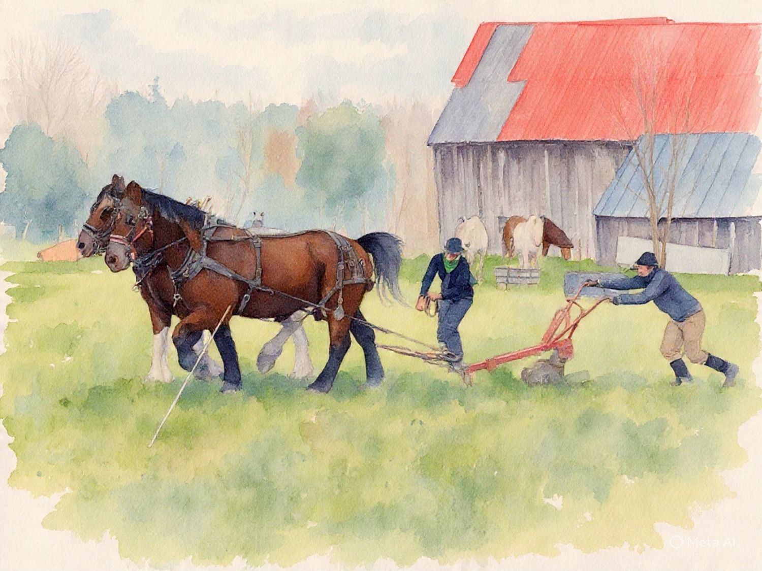 Punch and Mario Plowing