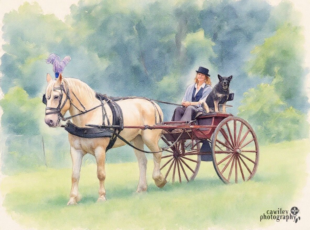 Piper on the Cart