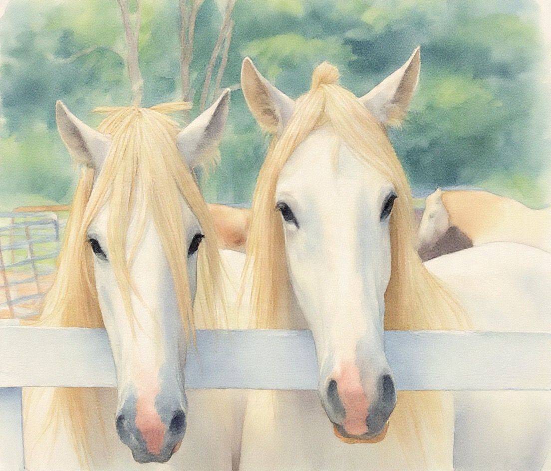 Foxy and Merlin at the Fence