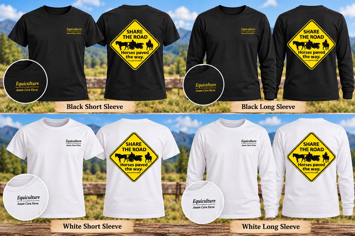 Share the Road T-Shirt (Design on Back)