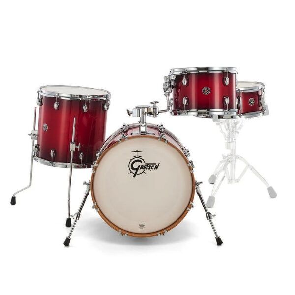 Gretsch Catalina Club Jazz Mahogany 4-Piece Drum Kit - Gloss Crimson Burst