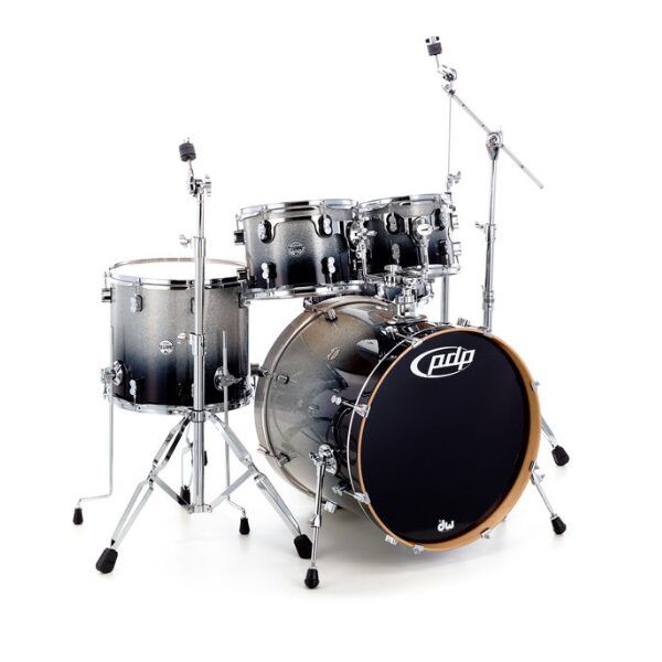 PDP Concept Maple 5-Piece Shell Pack Drum Kit – Silver Black Fade