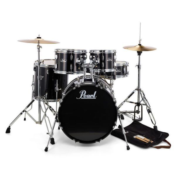 Pearl Roadshow 5-Piece Drum Kit - Jet Black