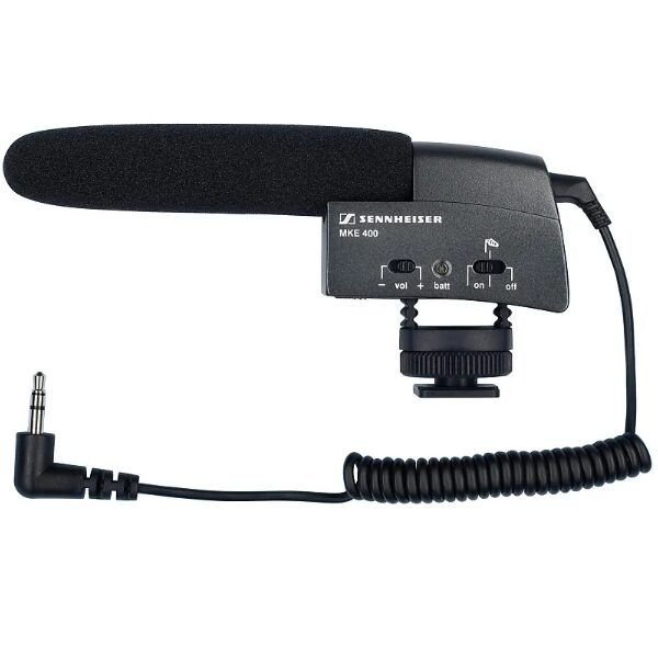 Sennheiser MKE 400 Camera-Mount Compact Shotgun Microphone