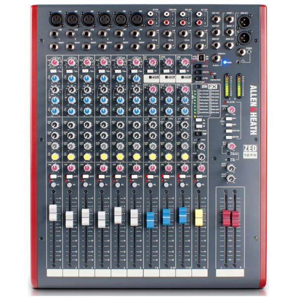 Allen &amp; Heath ZED-12FX Mixer with USB and Effects