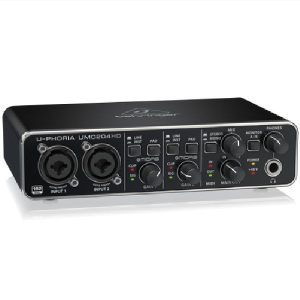Behringer U-Phoria UMC204HD USB Audio Interface