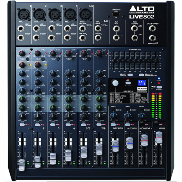 Alto LIVE 802 8 Channel Mixer
