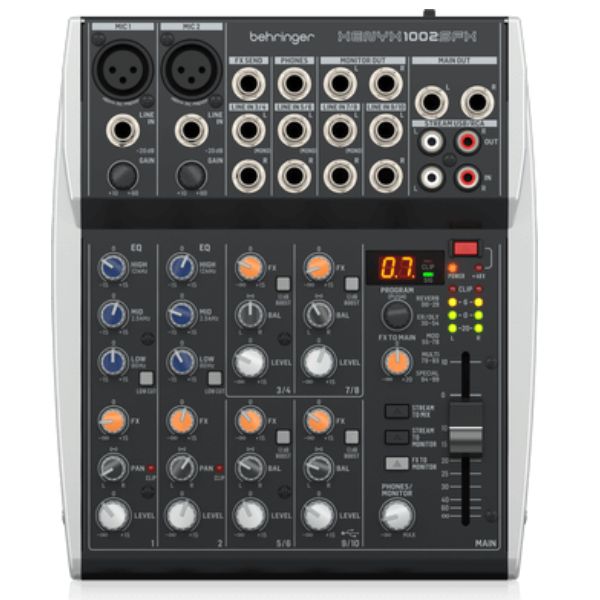 Behringer Xenyx 1002SFX 10-channel Analog Streaming Mixer