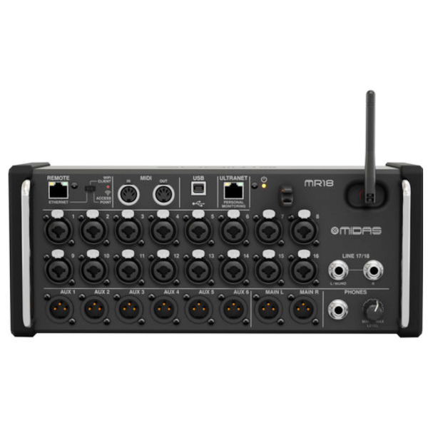 Midas MR18 Tablet-Controlled Digital Mixer