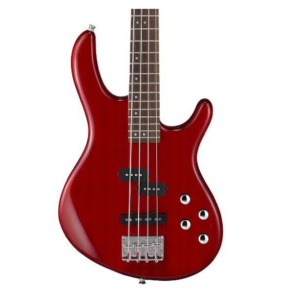 Cort ACTION BASS PLUS 4-String Bass Guitar - Transparent Red