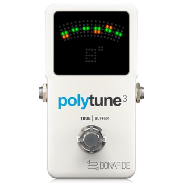 TC Electronic PolyTune 3 Polyphonic LED Guitar Tuner Pedal with Buffer