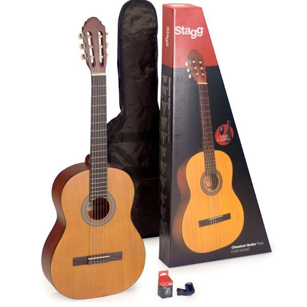 Stagg C440M Full Size Classical Guitar Pack - Natural