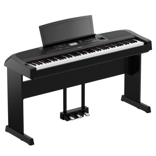 Yamaha DGX-670 88-key Arranger Digital Piano with Stand excl. 3 Pedal Unit - Black